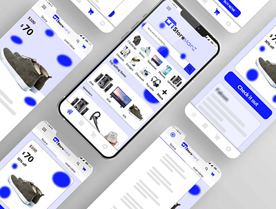 UI design of e-commerce app app design illustration ui ux