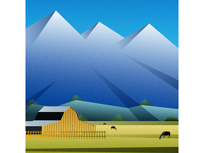 Wyoming design flat illustration vector