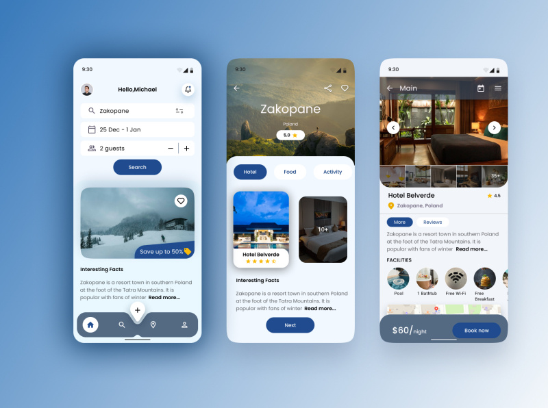 Hotel Booking App by Tecoreng on Dribbble