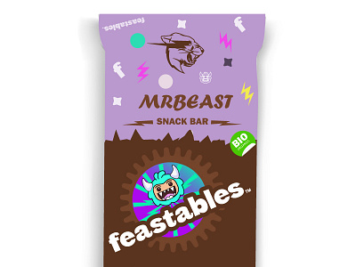 MrBeast Feastables Snackbar branding graphic design logo