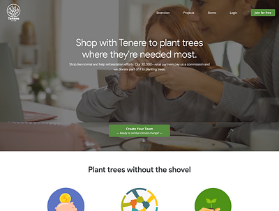 Tenere Team Home Page V1 coupon discount planttrees savemoney