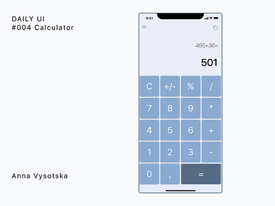 Daily UI #004 Calculator calculator design ui