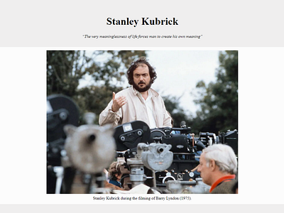 Stanley Kubrick design
