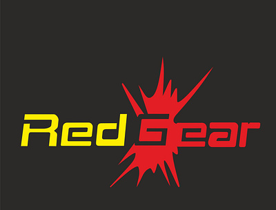 RED GEAR graphic design logo