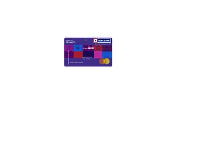 HDFC card branding design logo ui