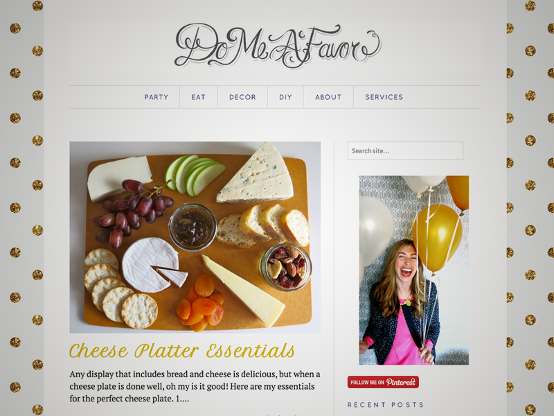 Do Me a Favor | Blog Design blog wordpress website website design web design typography site customization branding logo hand-letters hand-lettering