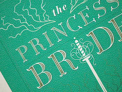 Book Cover WIP | The Princess Bride book book cover graphic design type typography