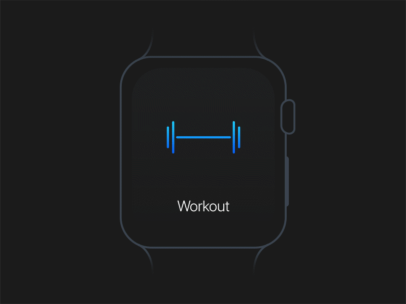 Workout app for apple watch