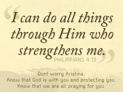Pray For Kristina kristina prayer