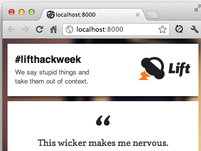 #lifthackweek hackweek