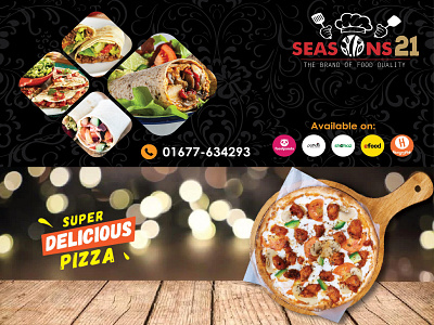 Food banner design graphic design illustration