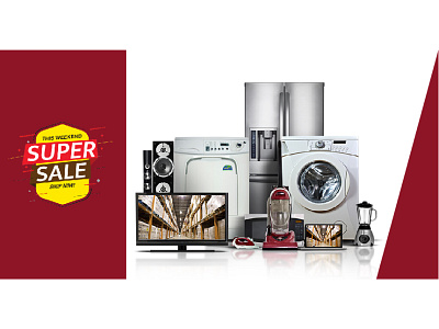 Home appliance banner design graphic design illustration