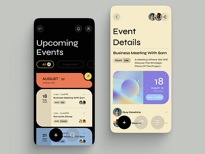 Mobile app design concept