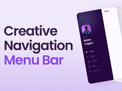 Side Navigation Bar animation bar creative css css3 html html5 js menu navigation side ui