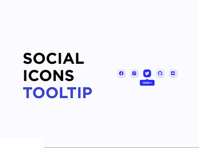 Tooltip Social icons animation crative css css3 html html5 icon icons js social tooltip ui