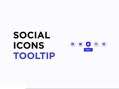 Tooltip Social icons