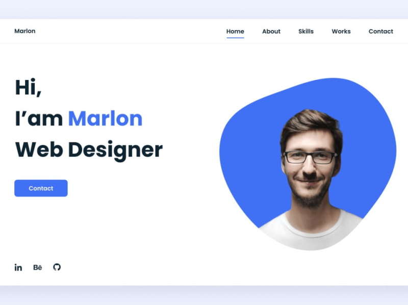 Responsive Protfolio Website #03 by Turjo S. on Dribbble