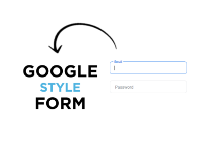 Login Form Like GOOGLE.