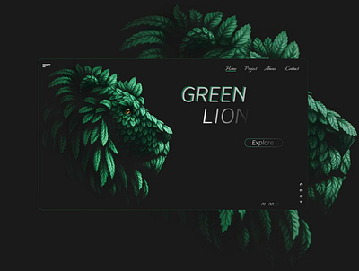 Green Lion graphic design ui ux