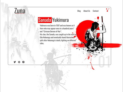 "Sanada Yukimura" |UI&UX Design| ui ux