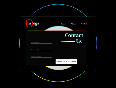 "Contact US" |UI&UX Design| Omega Project ui ux