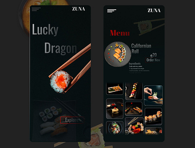 "Lucky Dragon" App Design app ui ux