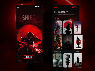 SHIBO app design ui ux