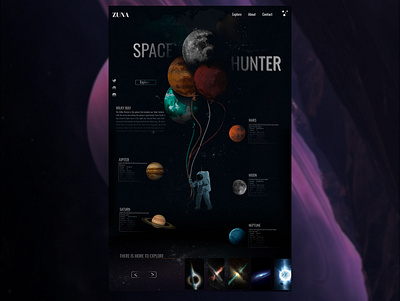 Space Hunter design ui ux