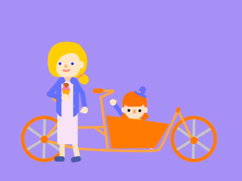 Family Bike by Peishan on Dribbble