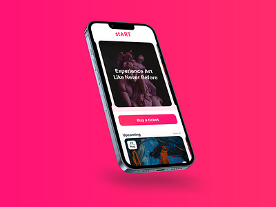 stART - A ticketing app for Art Galleries (Concept) app design graphic design ui ux