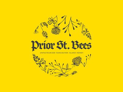 Prior St. Bees bees branding eco honey logo