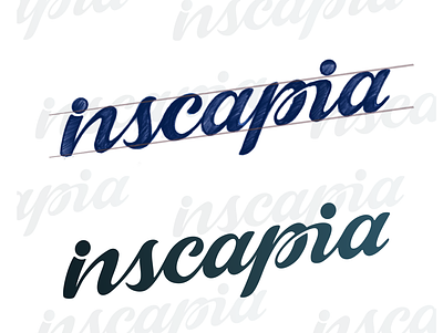 Inscapia Logo Concept design logo logo concept logo design script logo typeface logo