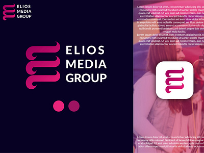 Elios Media Group Company Logo Design