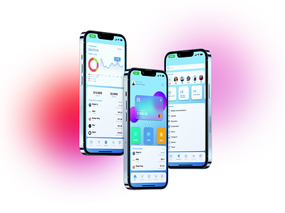 Blue Bank - Mobile App Design app design ui ux