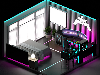 Isometric room design