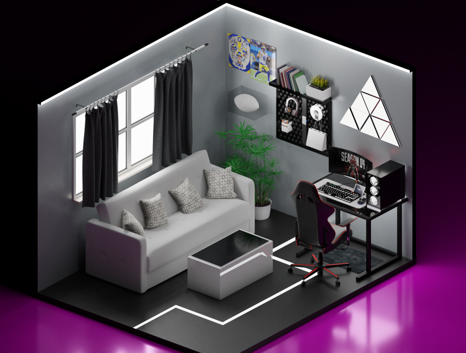 Isometric Gaming Room By Aayush Chandna On Dribbble