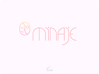Minaje logo design graphic design logo typography vector