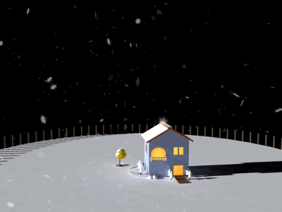 It's snowing. Come and have hot pot！ c4d