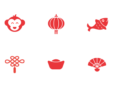 Chinese New Year 2016 icon
