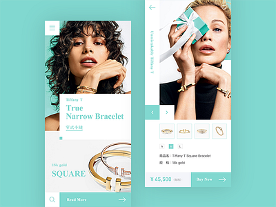 Jewellery UI design app branding design jewellery shopping ui ux