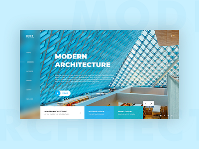 Homepage Design No.005 banner branding build design homepage modern typography ui ux web webdesign