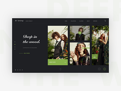 Homepage Design No.008 2019 banner branding design e commerce green home homepage love slider typography ui ux web web design webdesign website 网页 设计