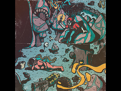 $eajay Album Cover album cover distressed illustration psychedelic retro text texture vintage