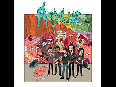 Asylus Rick and Morty Design cartoon illustration merch monster music rick and morty
