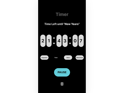 Timer UI Design app design graphic design ui ui design user interface