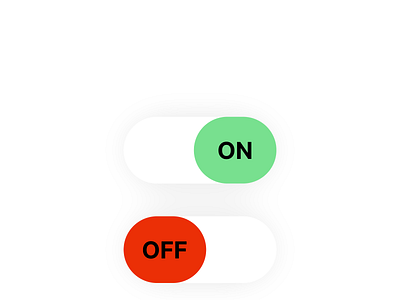 On/Off Button Design app design graphic design ui ui design user interface vector