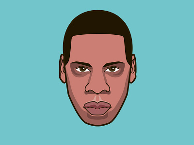 #7 Jayz digital freelance illustrator illustration jay z jayz music portrait vector