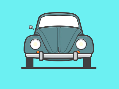 #15 VW Beetle beetle car digital freelance illustrator illustration vector volkswagen vw