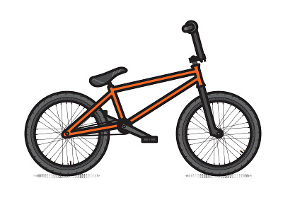 #17 Bmx badass bike bmx digital freelance illustrator illustration pedals vector