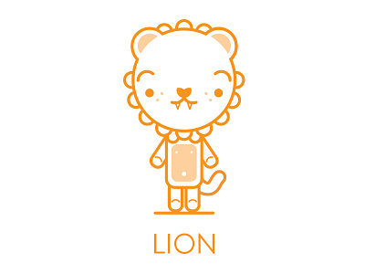 #26 Lion cat digital freelance illustrator illustration illustrator line lion orange vector